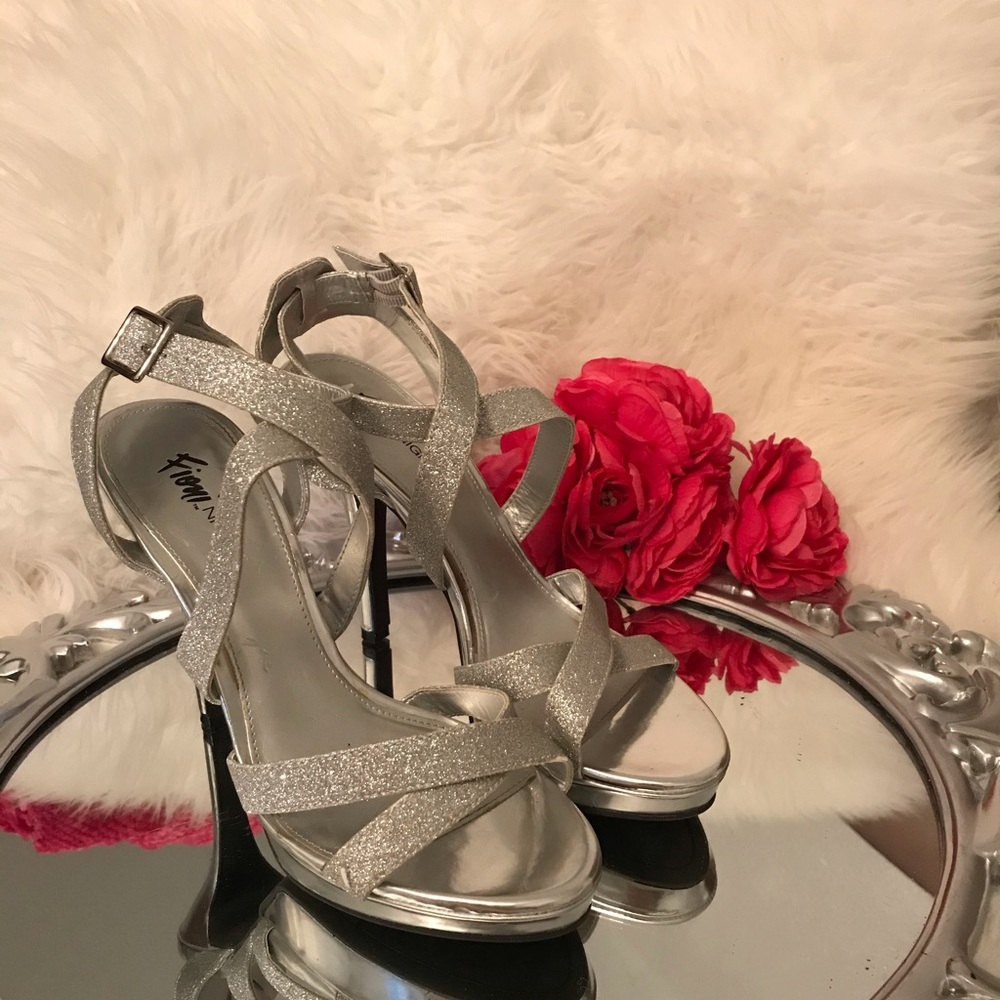 Sexy Silver Sparkle Sandals